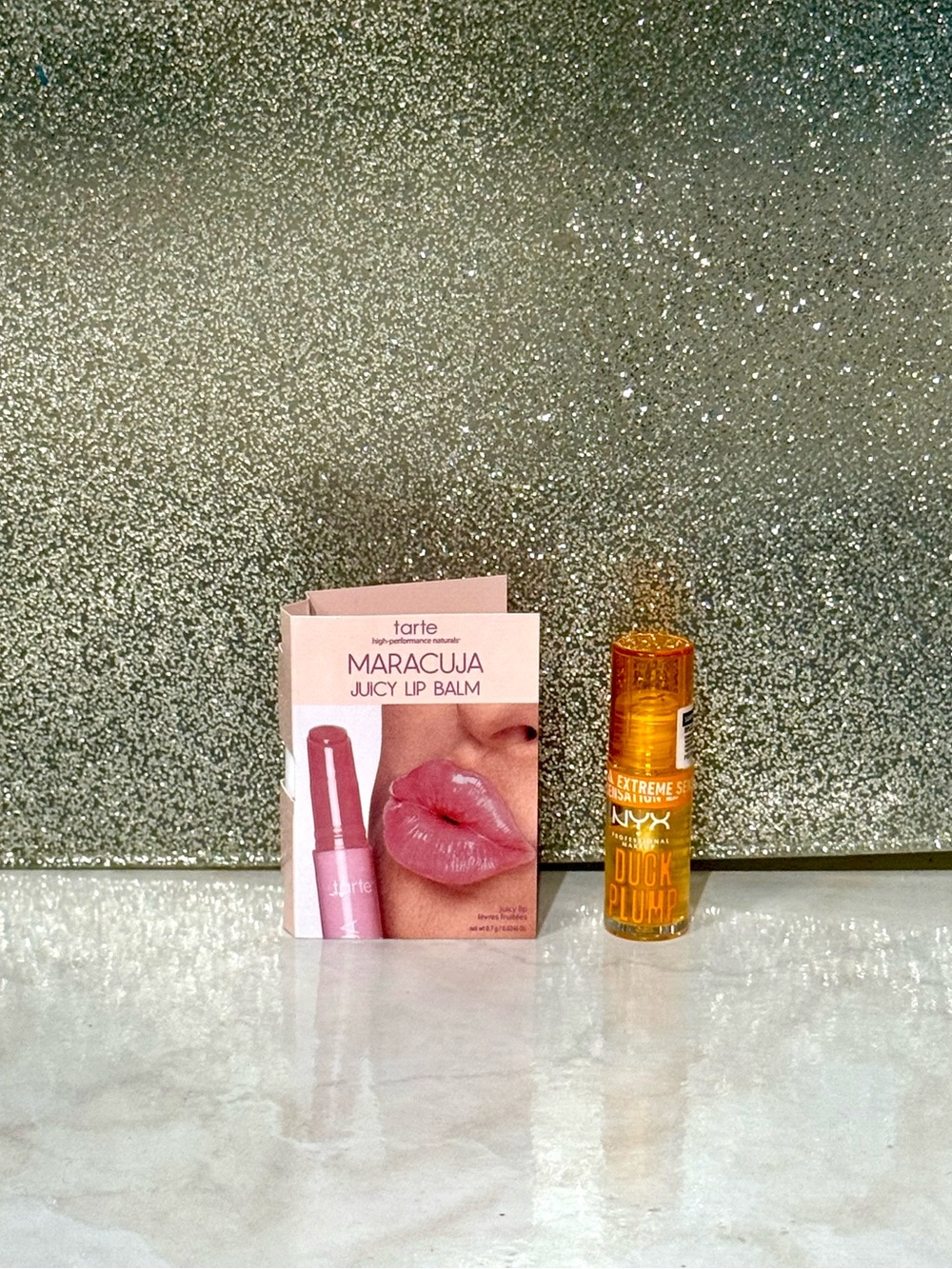 5 for $25 item 🌺 Mini tarte Maracuja Juicy Lip + NYX Duck Plump Clearly Spicy